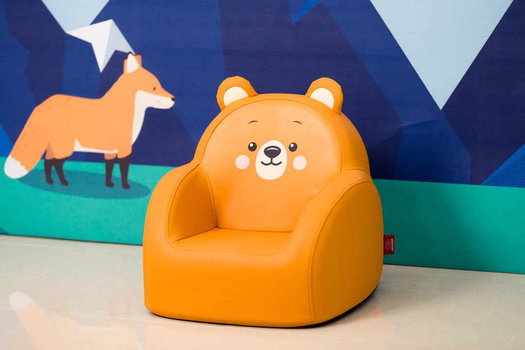 Dwinguler Bear Friends - Soffkin Leather Kids Sofa