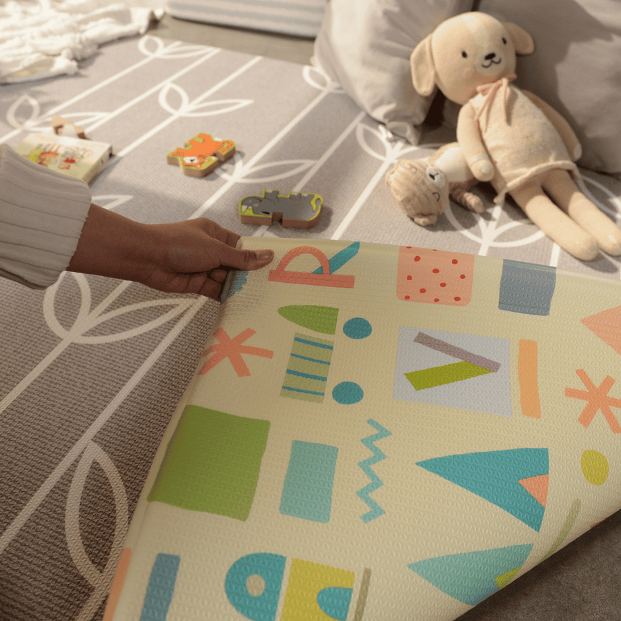 Baby Care Playmat Sea Petals Grey Medium Dwinguler Canada