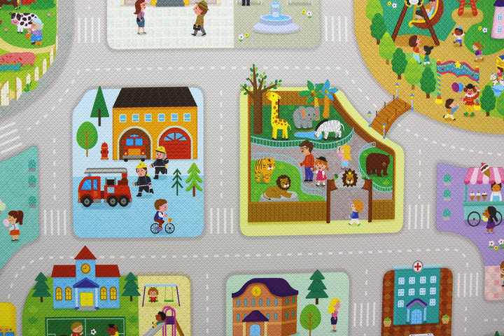 Dwinguler Play mat - Big Town Close up