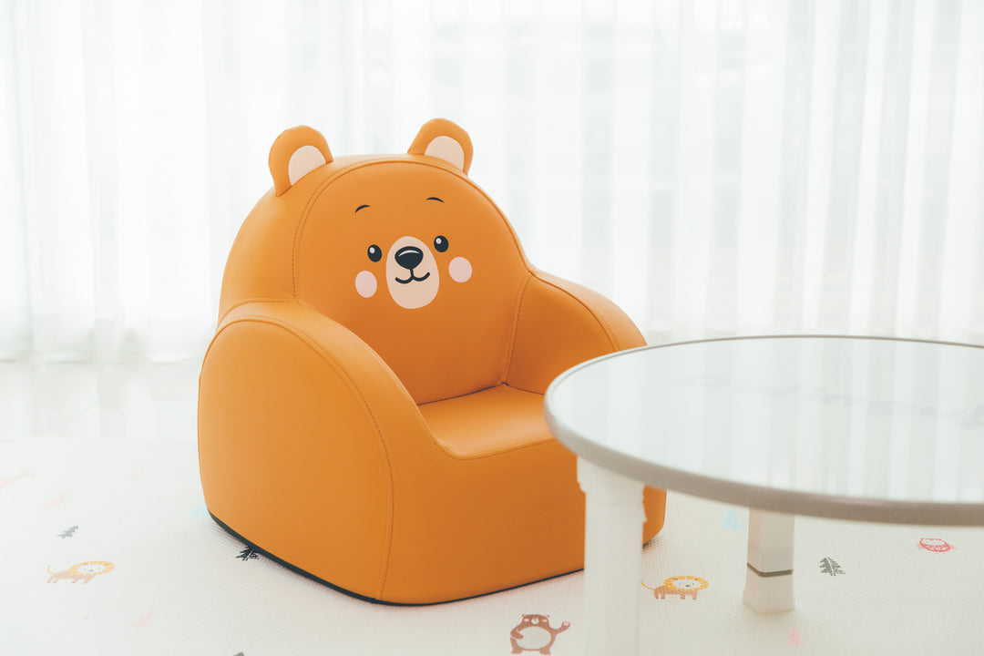 Dwinguler Bear Friends - Soffkin Leather Kids Sofa